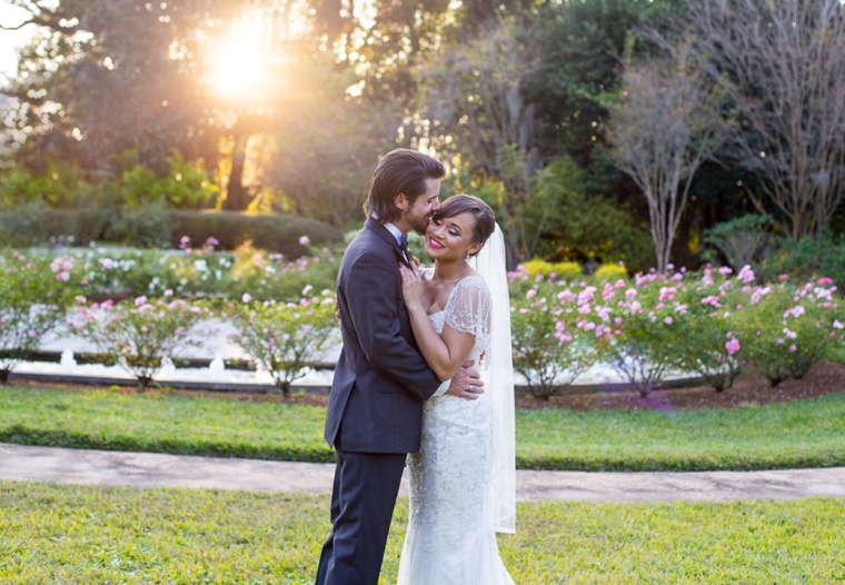 Elegant Gold and White Garden Wedding via TheELD.com