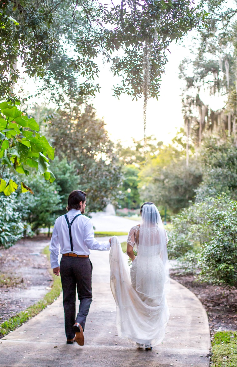 Elegant Gold and White Garden Wedding via TheELD.com