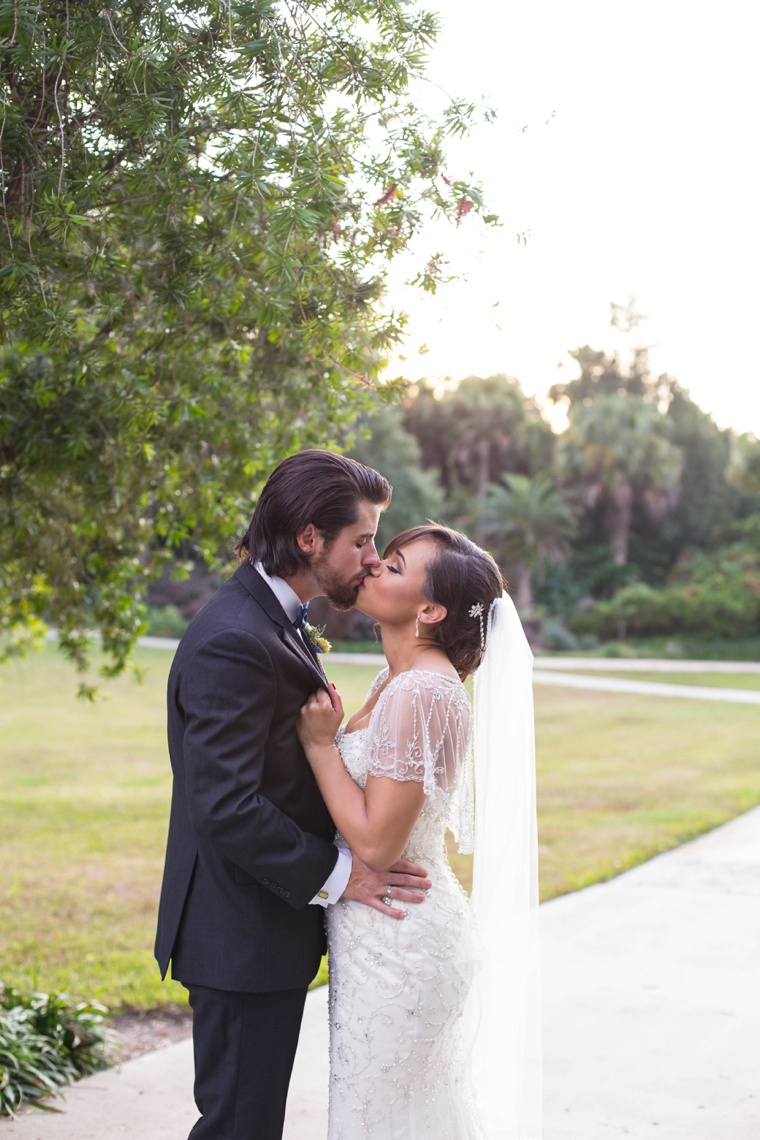 Elegant Gold and White Garden Wedding via TheELD.com