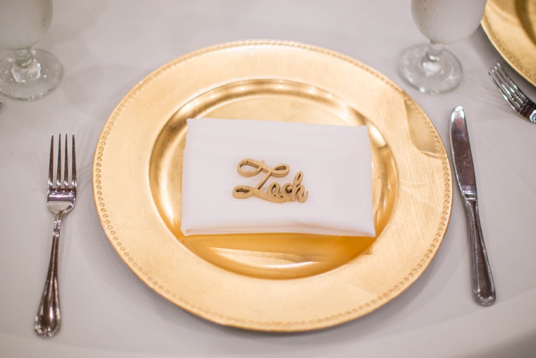 Elegant Gold and White Garden Wedding via TheELD.com