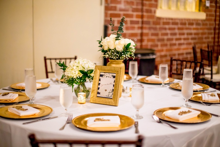 Elegant Gold and White Garden Wedding via TheELD.com