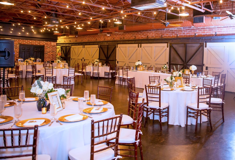 Elegant Gold and White Garden Wedding via TheELD.com