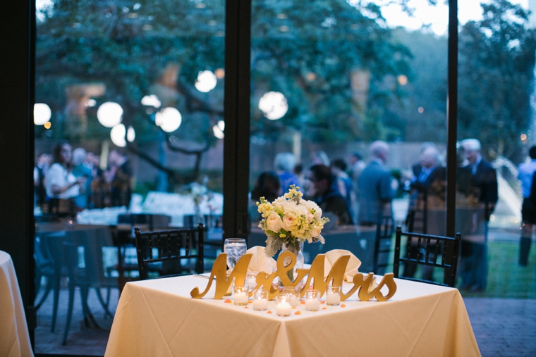 Navy and Peach Garden Wedding via TheELD.com