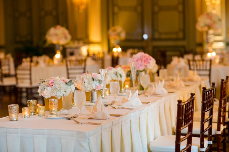 An Elegant Blush and Gold Wedding via TheELD.com