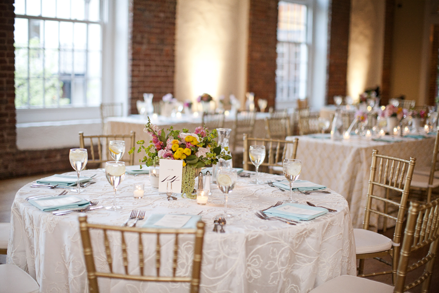 wedding table votives