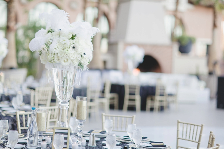 A Glamorous Black and White Wedding via TheELD.com