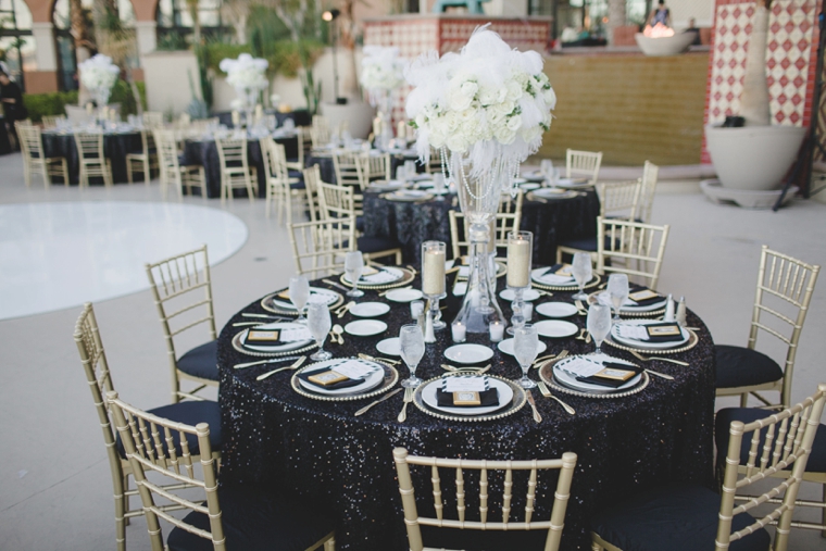 A Glamorous Black and White Wedding via TheELD.com