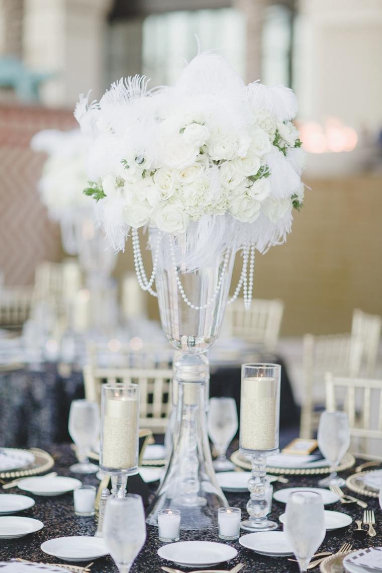 A Glamorous Black and White Wedding via TheELD.com