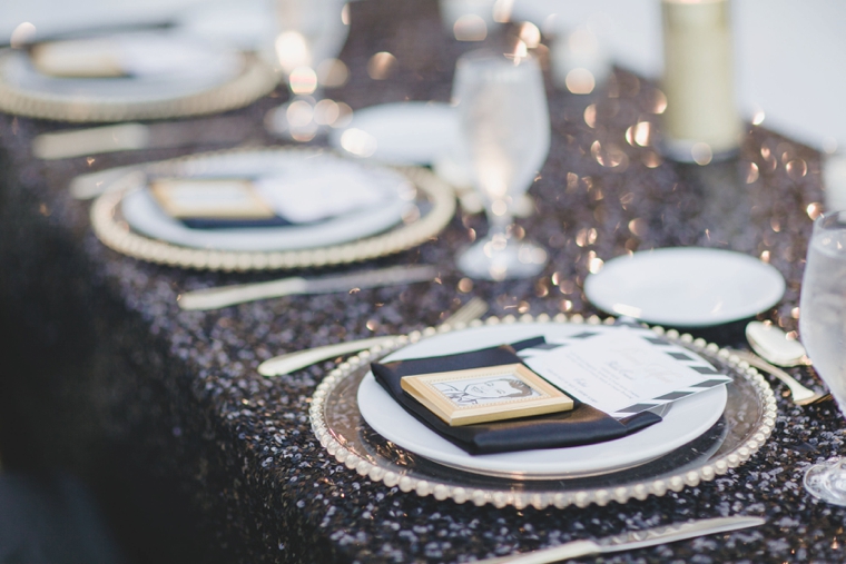 A Glamorous Black and White Wedding via TheELD.com