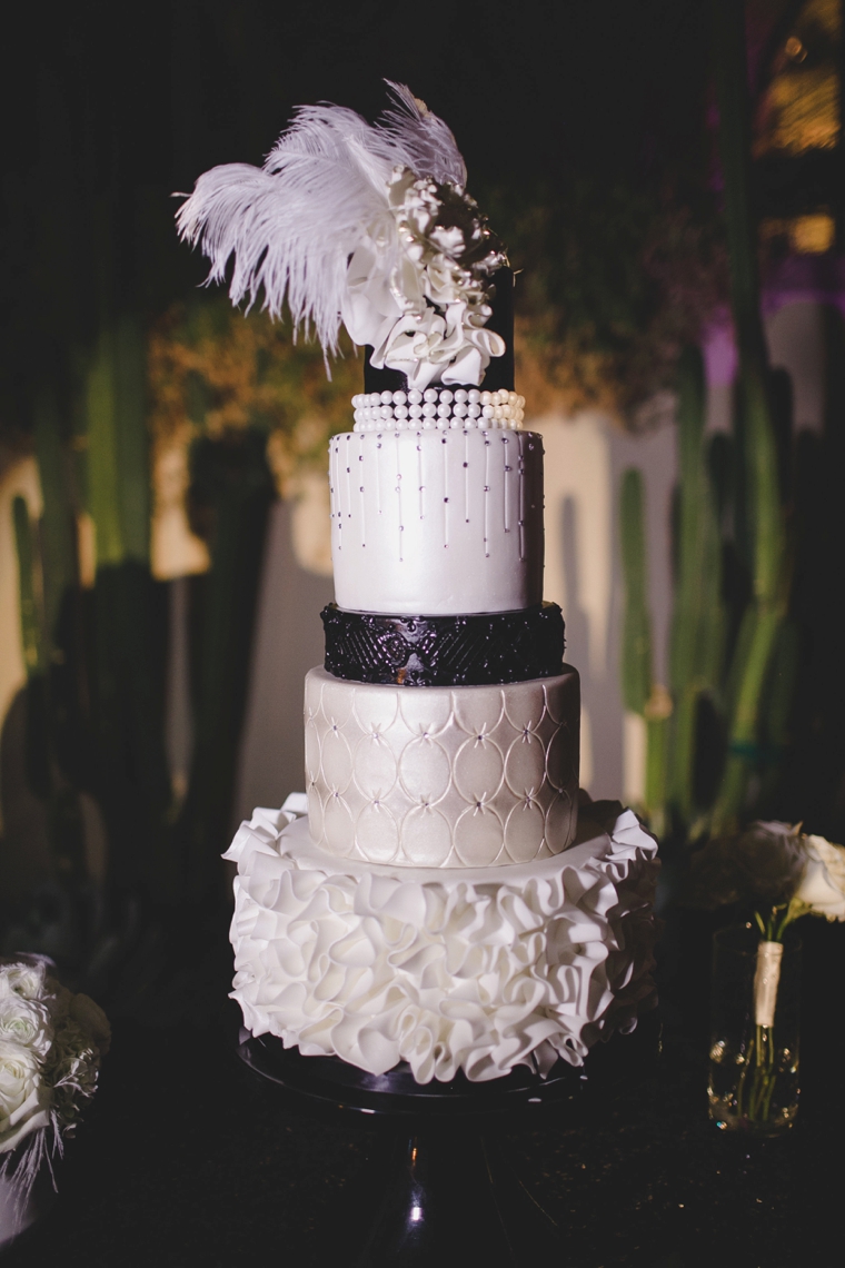 A Glamorous Black and White Wedding via TheELD.com