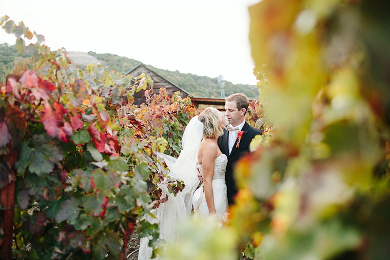 A Marsala & Gold Backyard Fall Wedding via TheELD.com