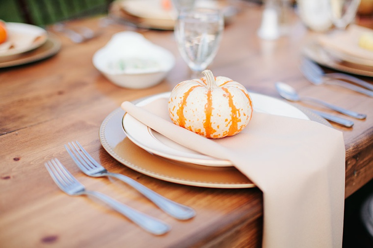 A Marsala & Gold Backyard Fall Wedding via TheELD.com