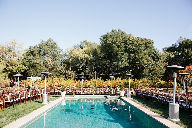 A Marsala & Gold Backyard Fall Wedding via TheELD.com