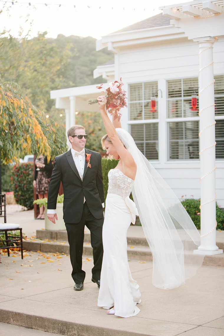 A Marsala & Gold Backyard Fall Wedding via TheELD.com