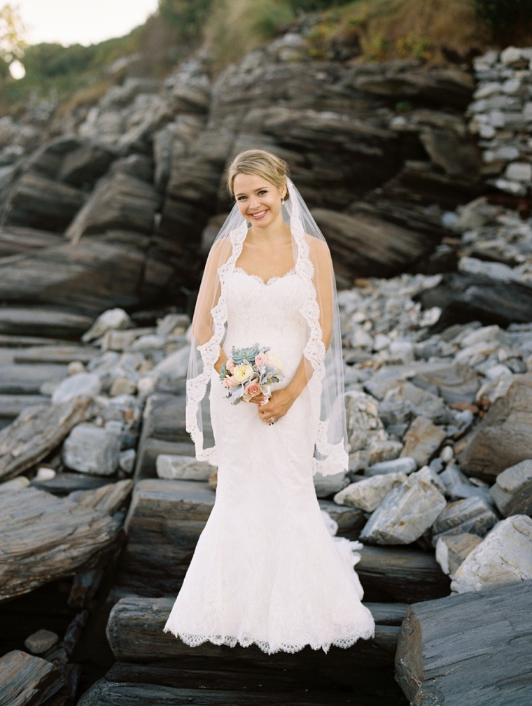 A Classic Pink & Sage Maine Wedding via TheELD.com