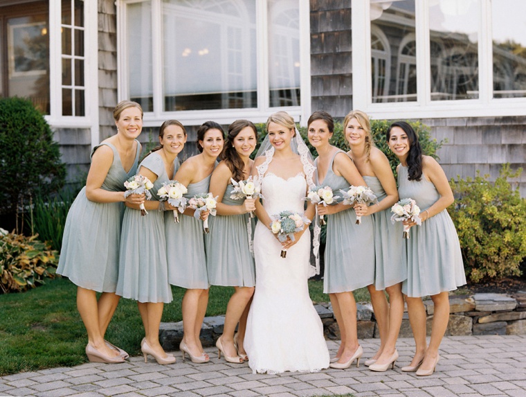 A Classic Pink & Sage Maine Wedding via TheELD.com