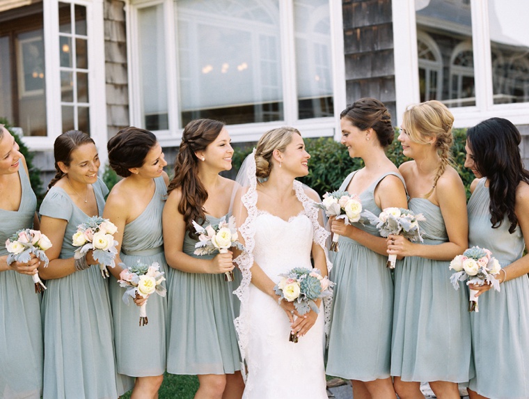 A Classic Pink & Sage Maine Wedding via TheELD.com