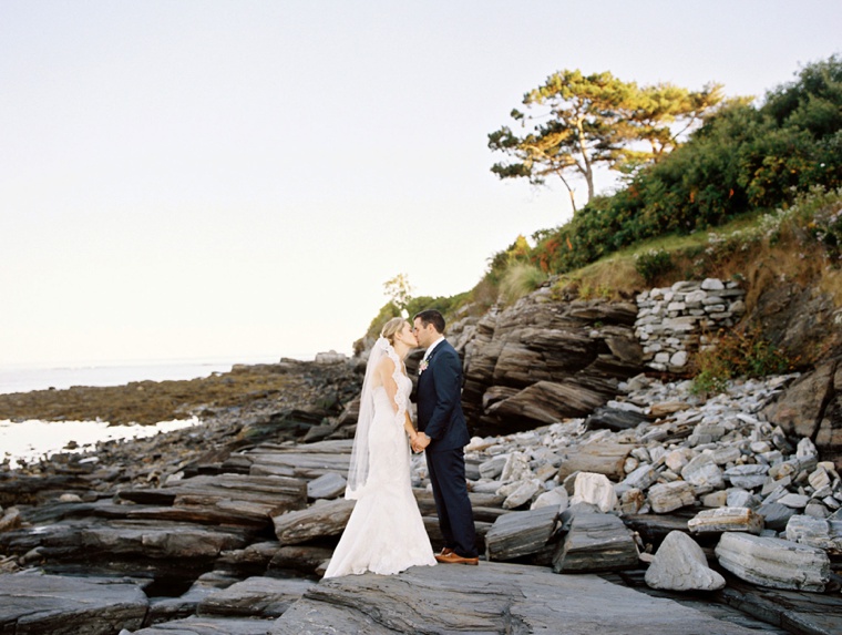 A Classic Pink & Sage Maine Wedding via TheELD.com