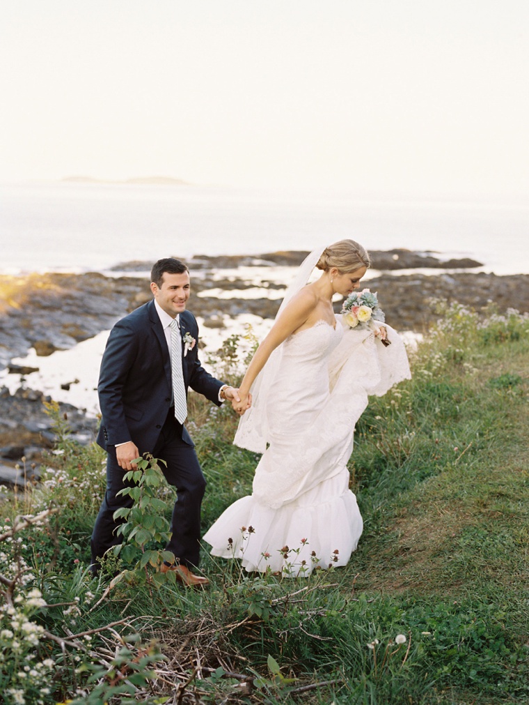 A Classic Pink & Sage Maine Wedding via TheELD.com