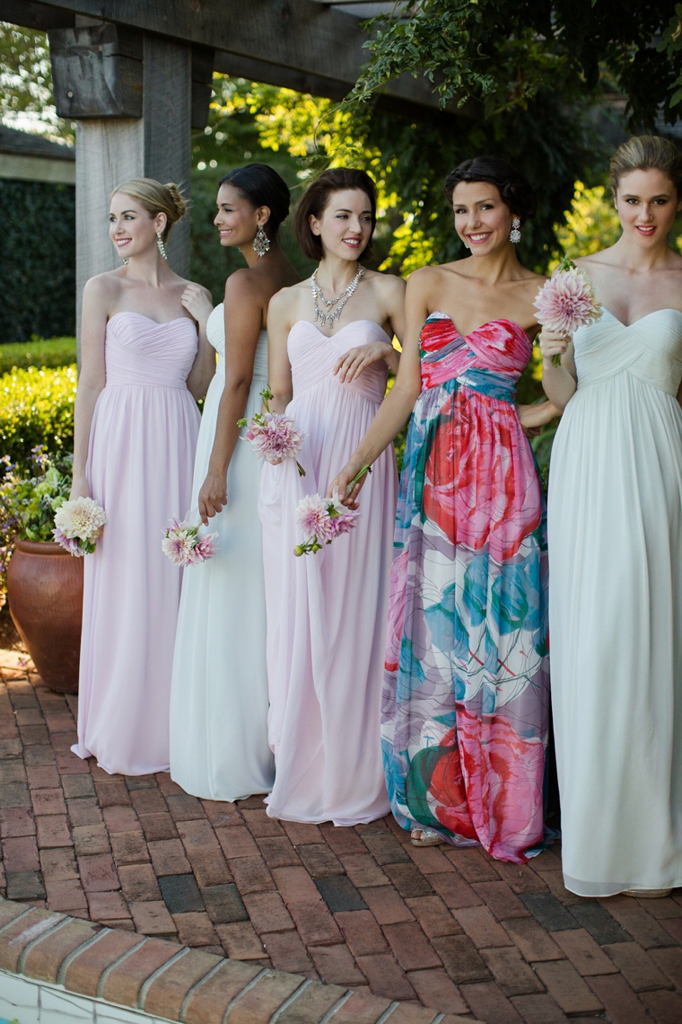 How To Mix and Match Bridesmaid Dresses via TheELD.com