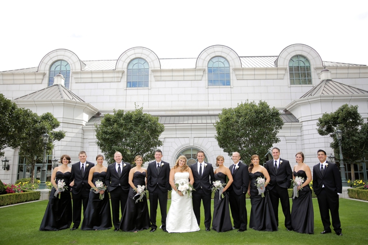 A Timeless, Elegant Black and White Wedding via TheELD.com