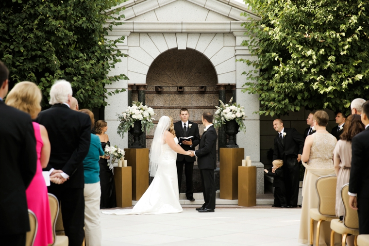 A Timeless, Elegant Black and White Wedding via TheELD.com