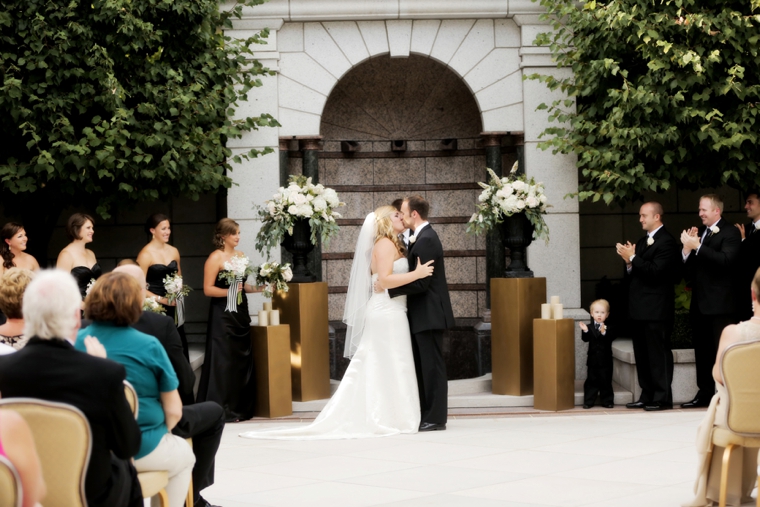 A Timeless, Elegant Black and White Wedding via TheELD.com