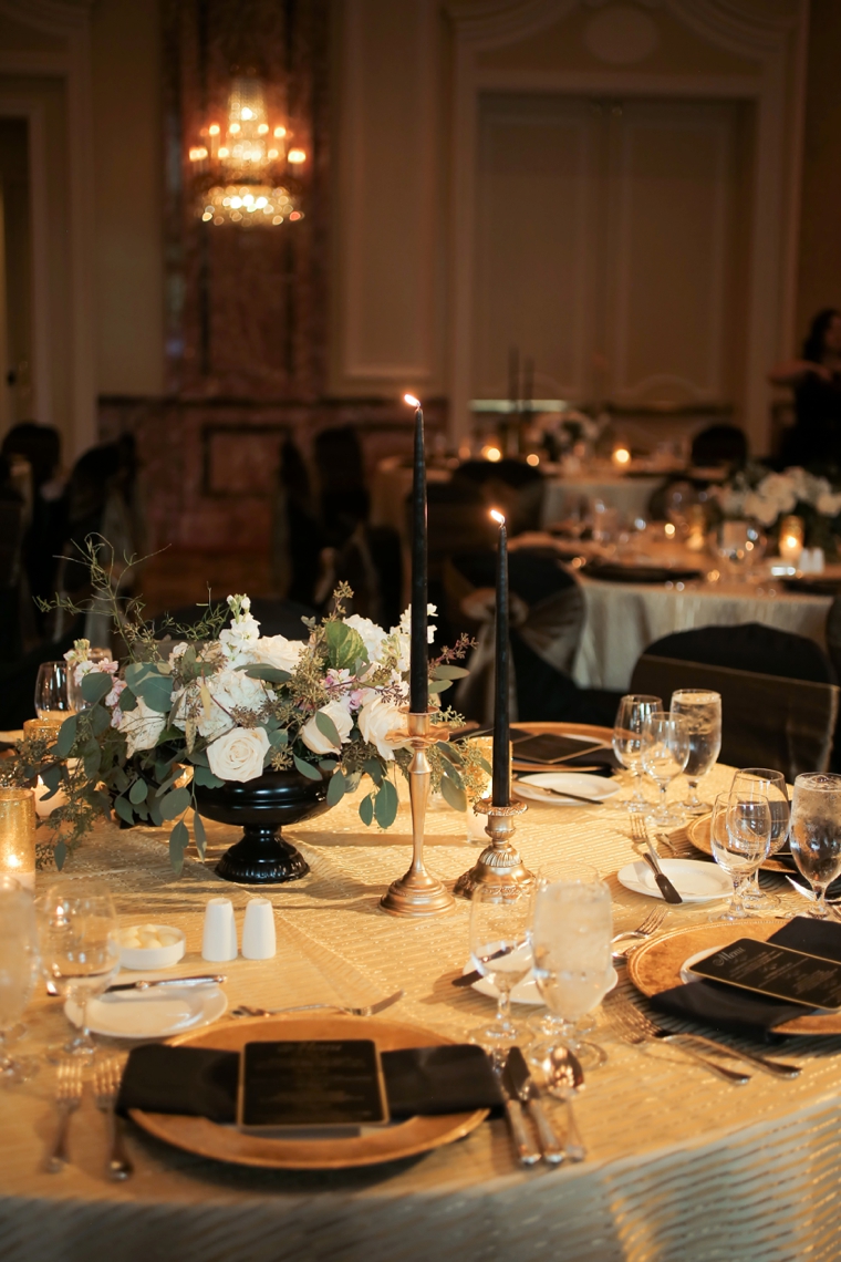 A Timeless, Elegant Black and White Wedding via TheELD.com