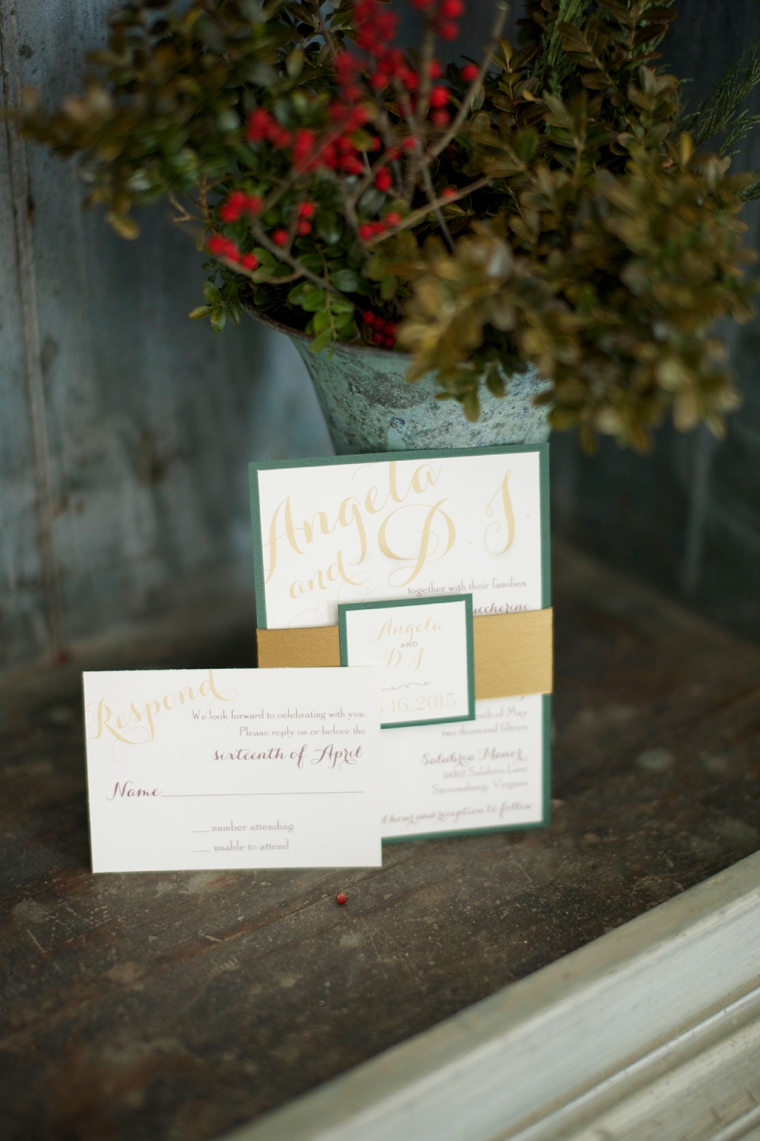 Bold Elegant Red and Green Wedding Ideas via TheELD.com