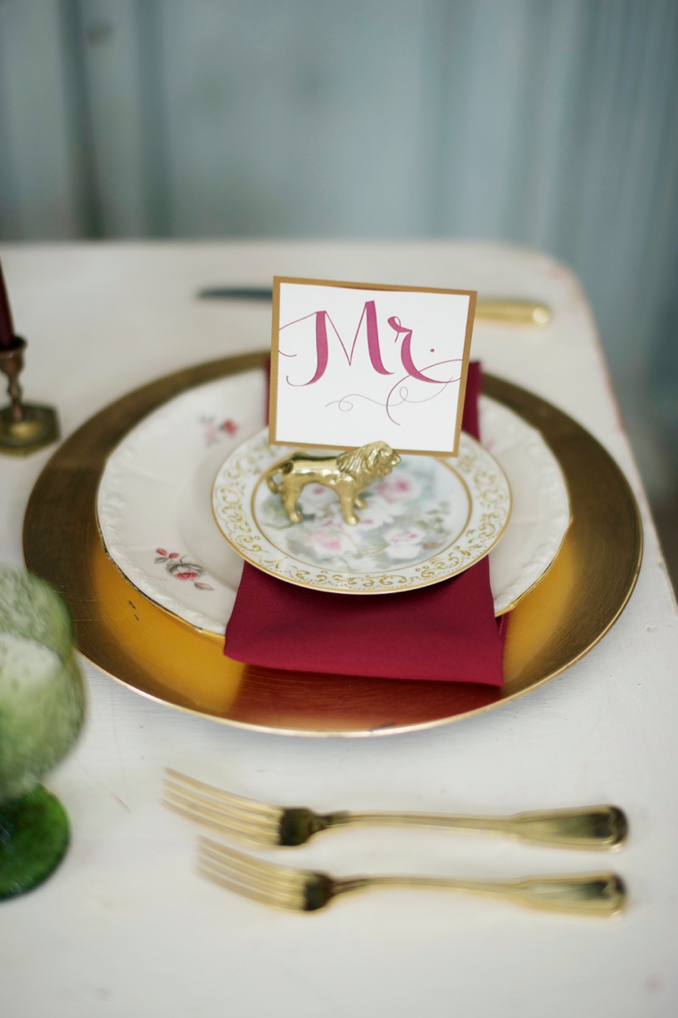 Bold Elegant Red and Green Wedding Ideas via TheELD.com