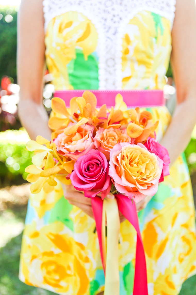 Fun & Colorful Lilly Pulitzer Wedding Ideas via TheELD.com