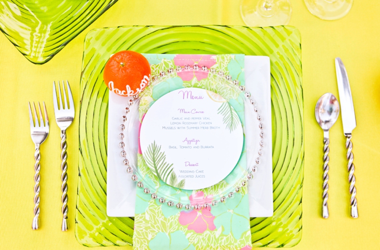 Fun & Colorful Lilly Pulitzer Wedding Ideas via TheELD.com