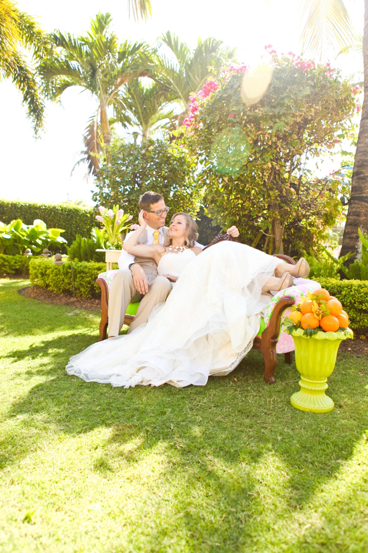 Fun & Colorful Lilly Pulitzer Wedding Ideas via TheELD.com