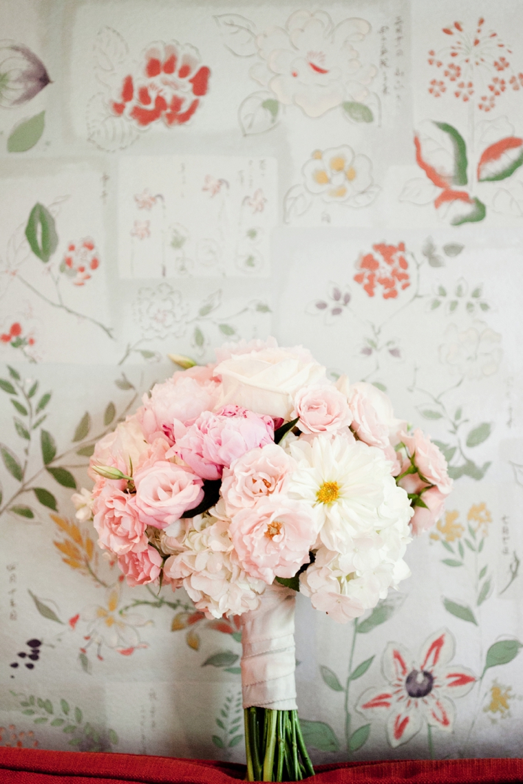 A Romantic Pink and Blue Wedding via TheELD.com