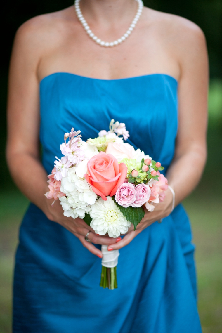 A Romantic Pink and Blue Wedding via TheELD.com