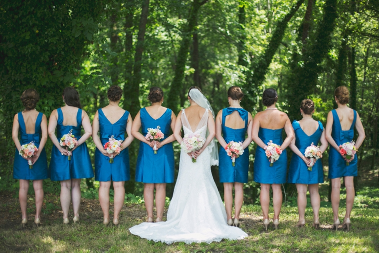 A Romantic Pink and Blue Wedding via TheELD.com