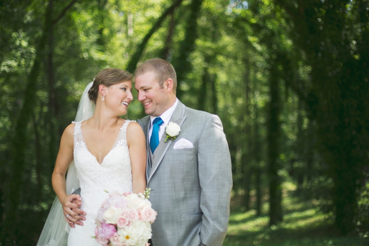 A Romantic Pink and Blue Wedding via TheELD.com