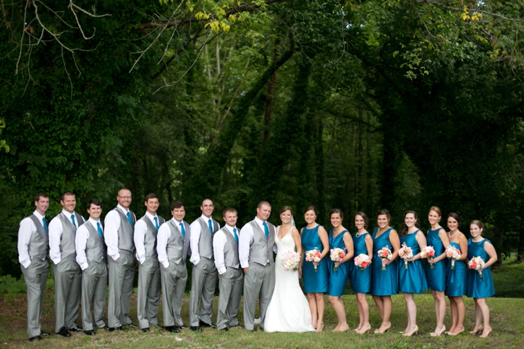 A Romantic Pink and Blue Wedding via TheELD.com