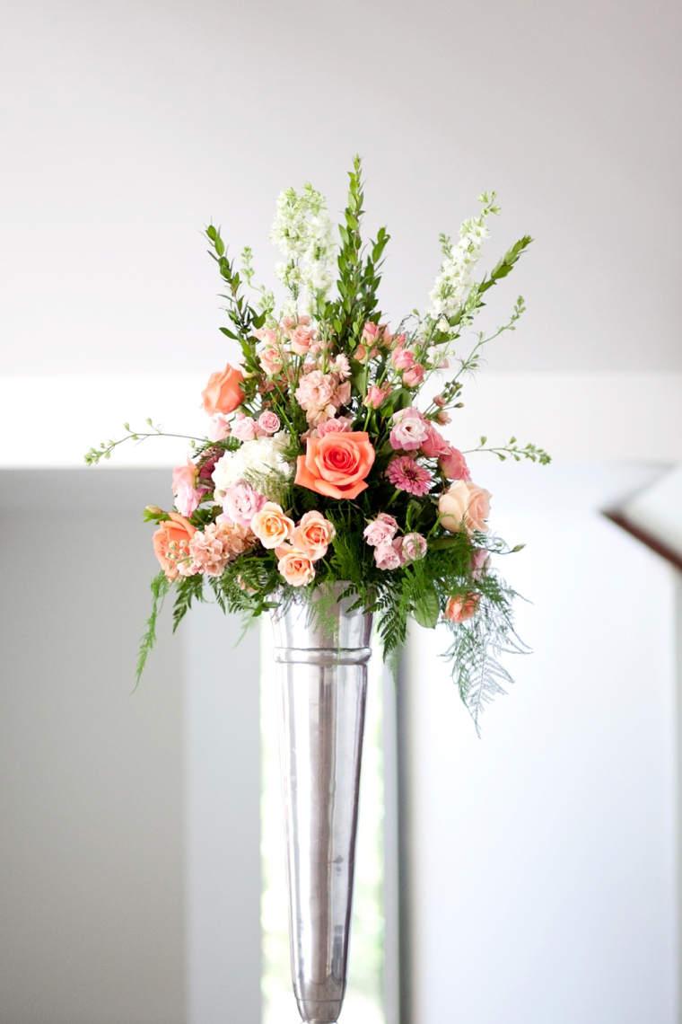 A Romantic Pink and Blue Wedding via TheELD.com