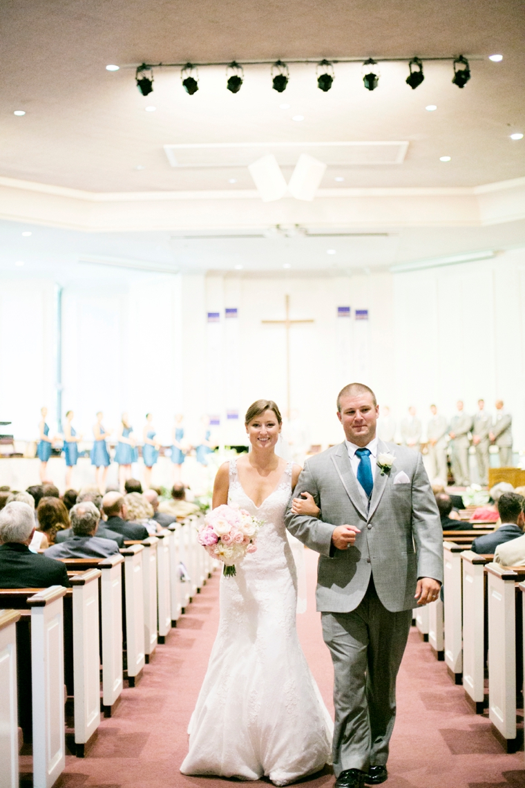 A Romantic Pink and Blue Wedding via TheELD.com