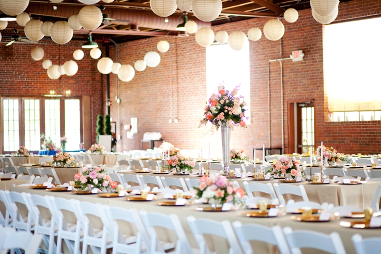 A Romantic Pink and Blue Wedding via TheELD.com