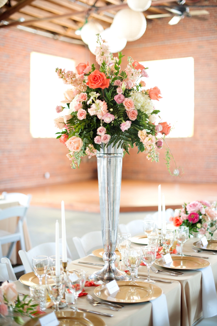 A Romantic Pink and Blue Wedding via TheELD.com