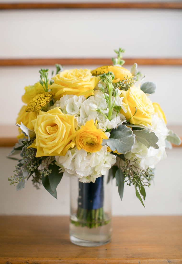 A Navy and Yellow North Carolina Wedding via TheELD.com