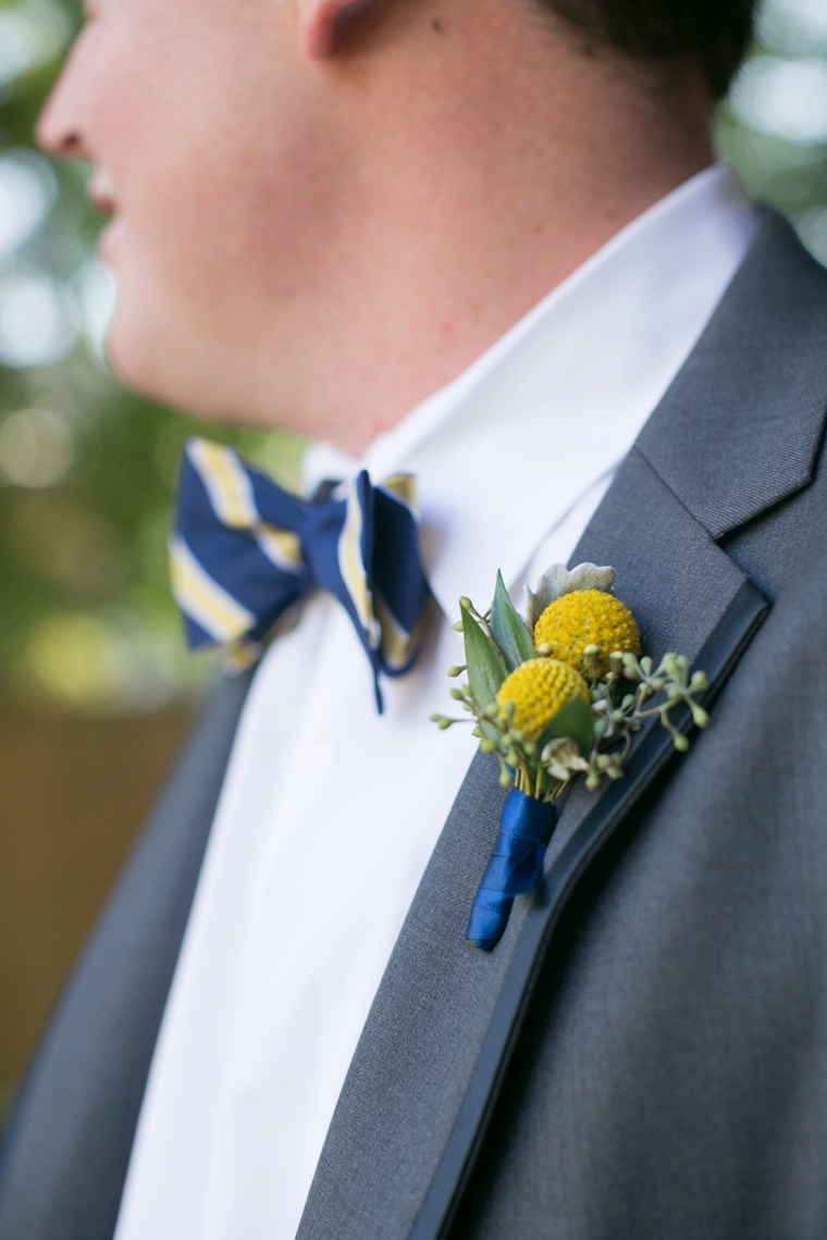 A Navy and Yellow North Carolina Wedding via TheELD.com