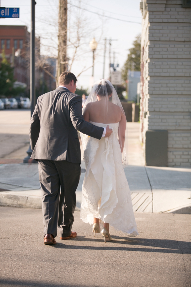 A Navy and Yellow North Carolina Wedding via TheELD.com