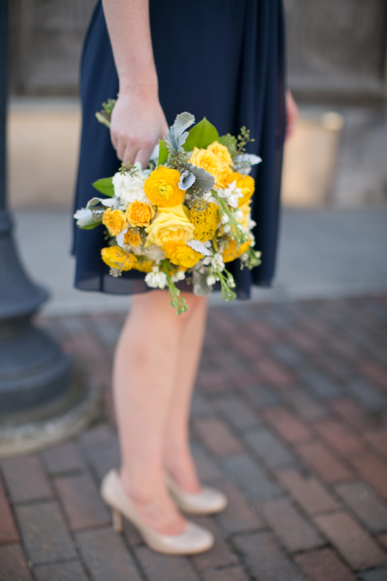 A Navy and Yellow North Carolina Wedding via TheELD.com