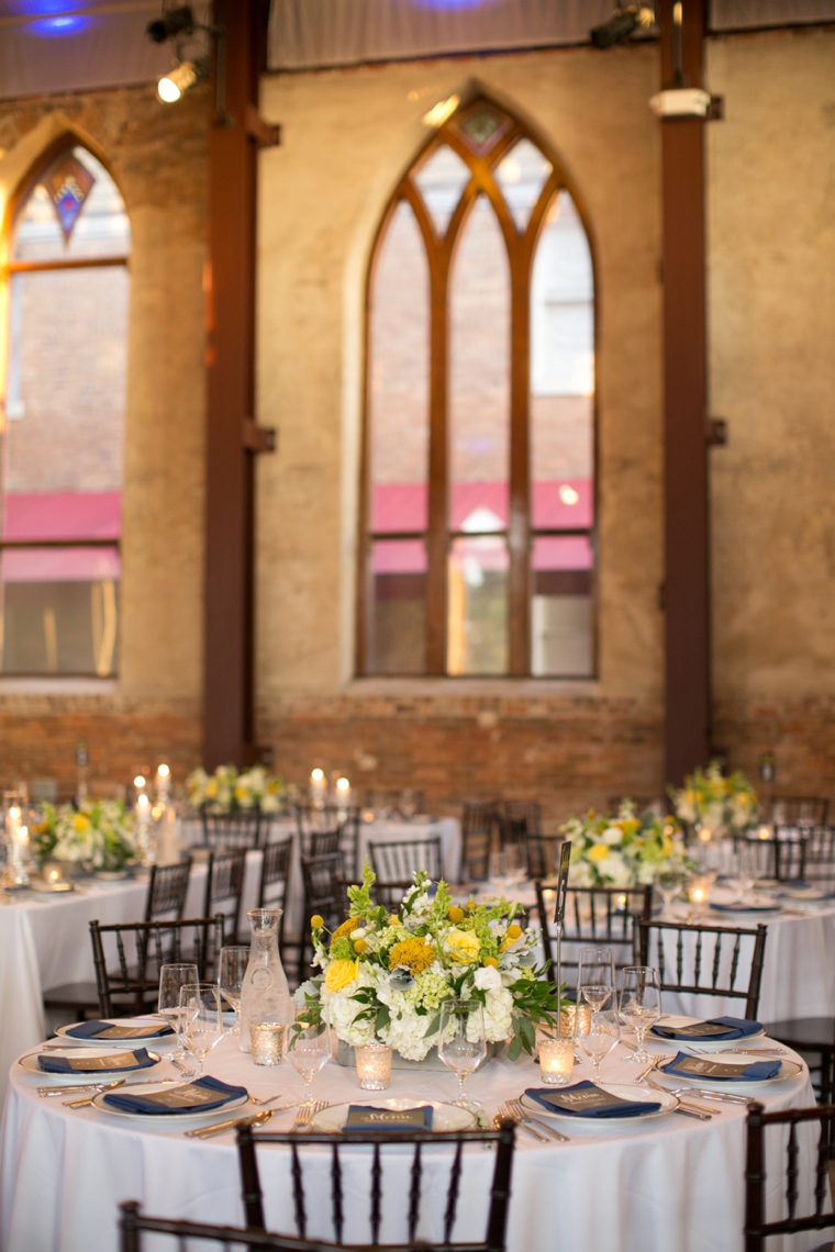 A Navy and Yellow North Carolina Wedding via TheELD.com