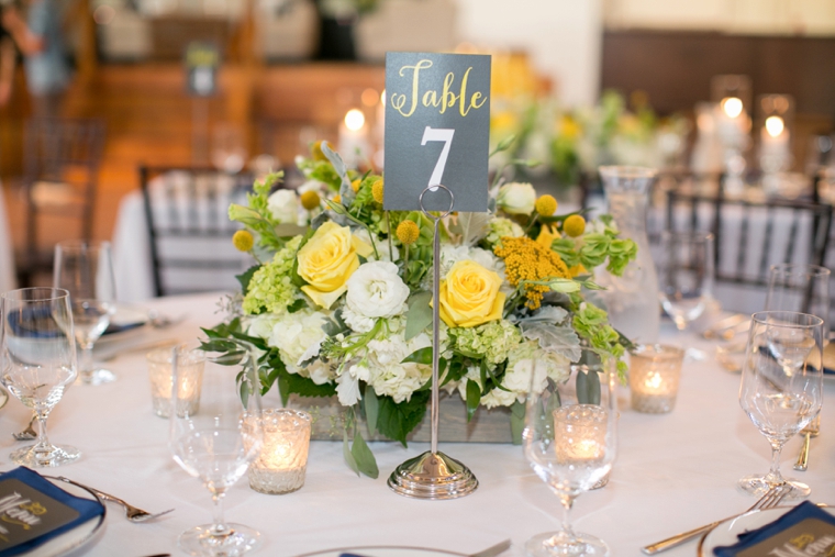 A Navy and Yellow North Carolina Wedding via TheELD.com