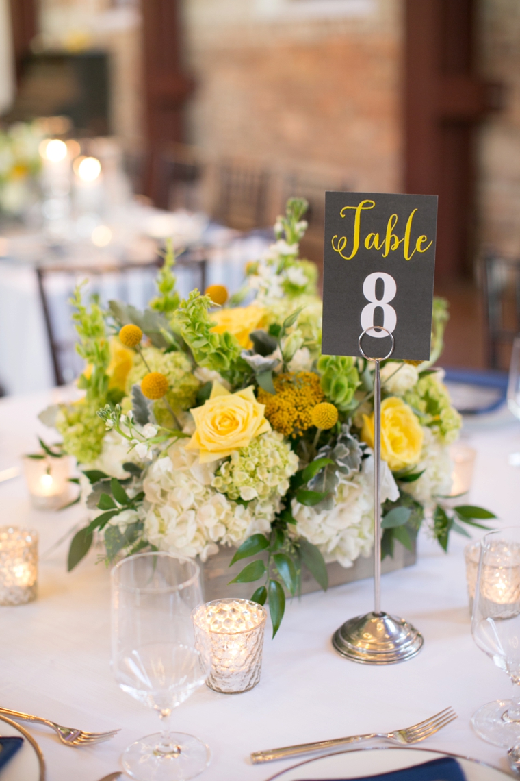 A Navy and Yellow North Carolina Wedding via TheELD.com