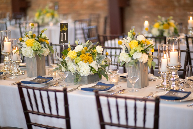 A Navy and Yellow North Carolina Wedding via TheELD.com